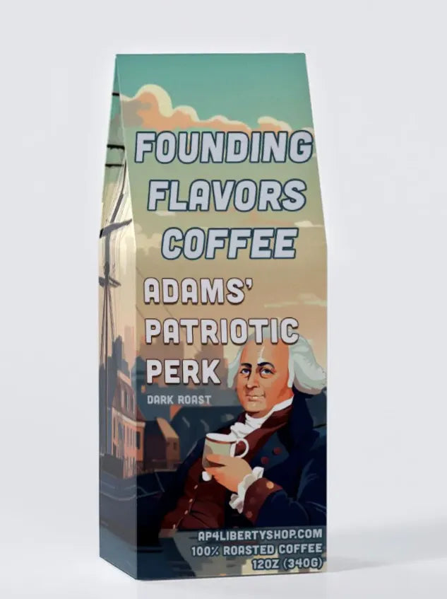Adams' Patriotic Perk - Founding Flavors Coffee - 4LibertyShop.com