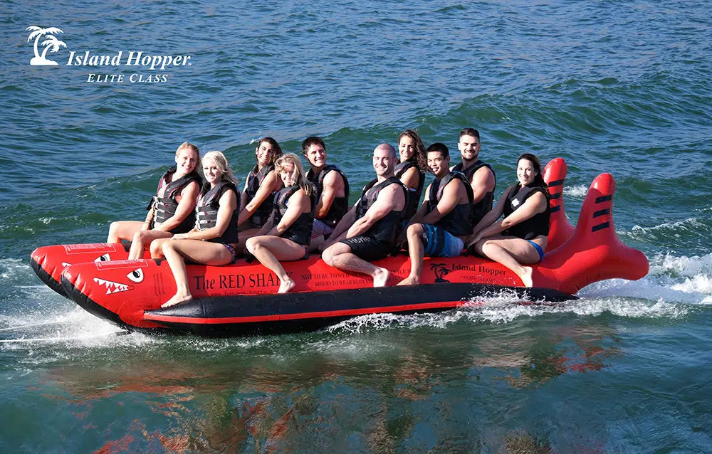 Island Hopper Red Shark 10 Passenger “Elite Class” Banana Boat Heavy Commercial