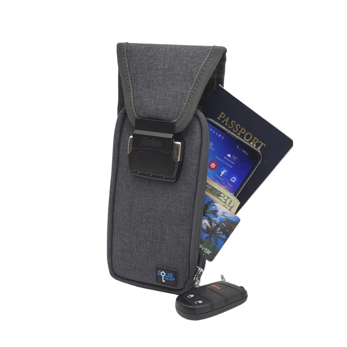 FlexSafe Portable Travel Safe by AquaVault – Best Portable Safe for Travel
