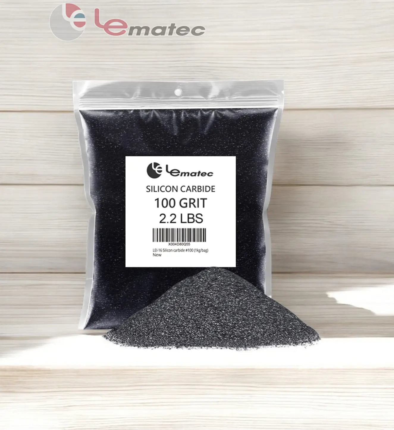 Professional Silicon Carbide Blasting Media - 100 Grit Premium Grade (LEI-16)