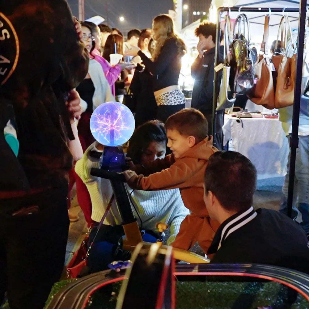 Plasma Ball Bike by Pedal Power Generator