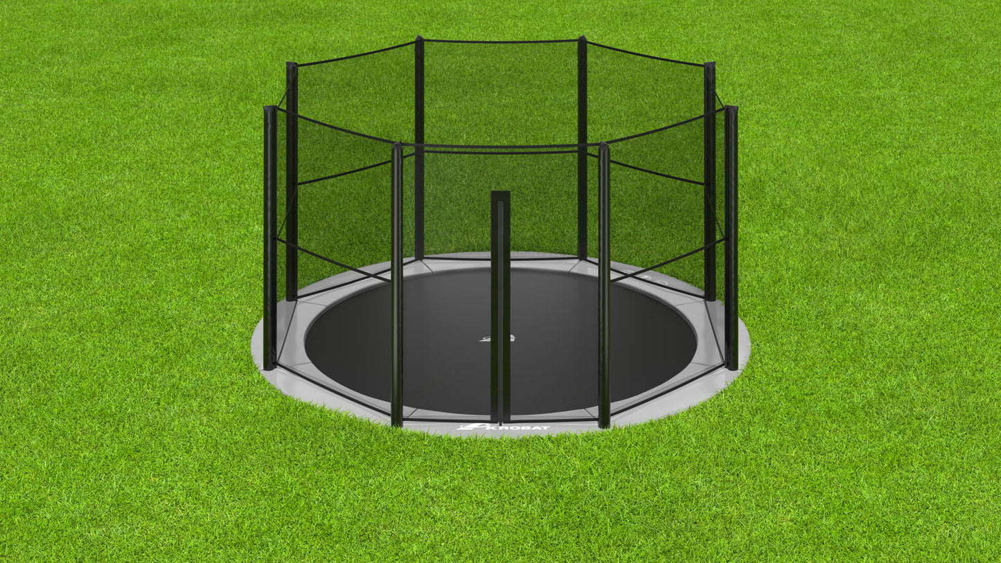 12ft Round Akrobat Primus Flat In-Ground Trampoline