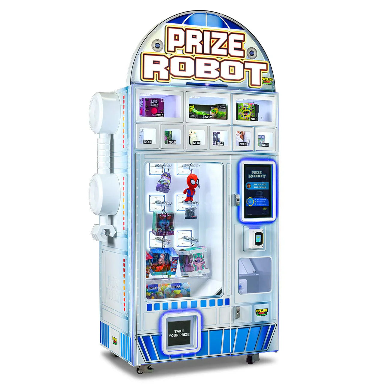 Pipeline Games Prize Robot Arcade Game