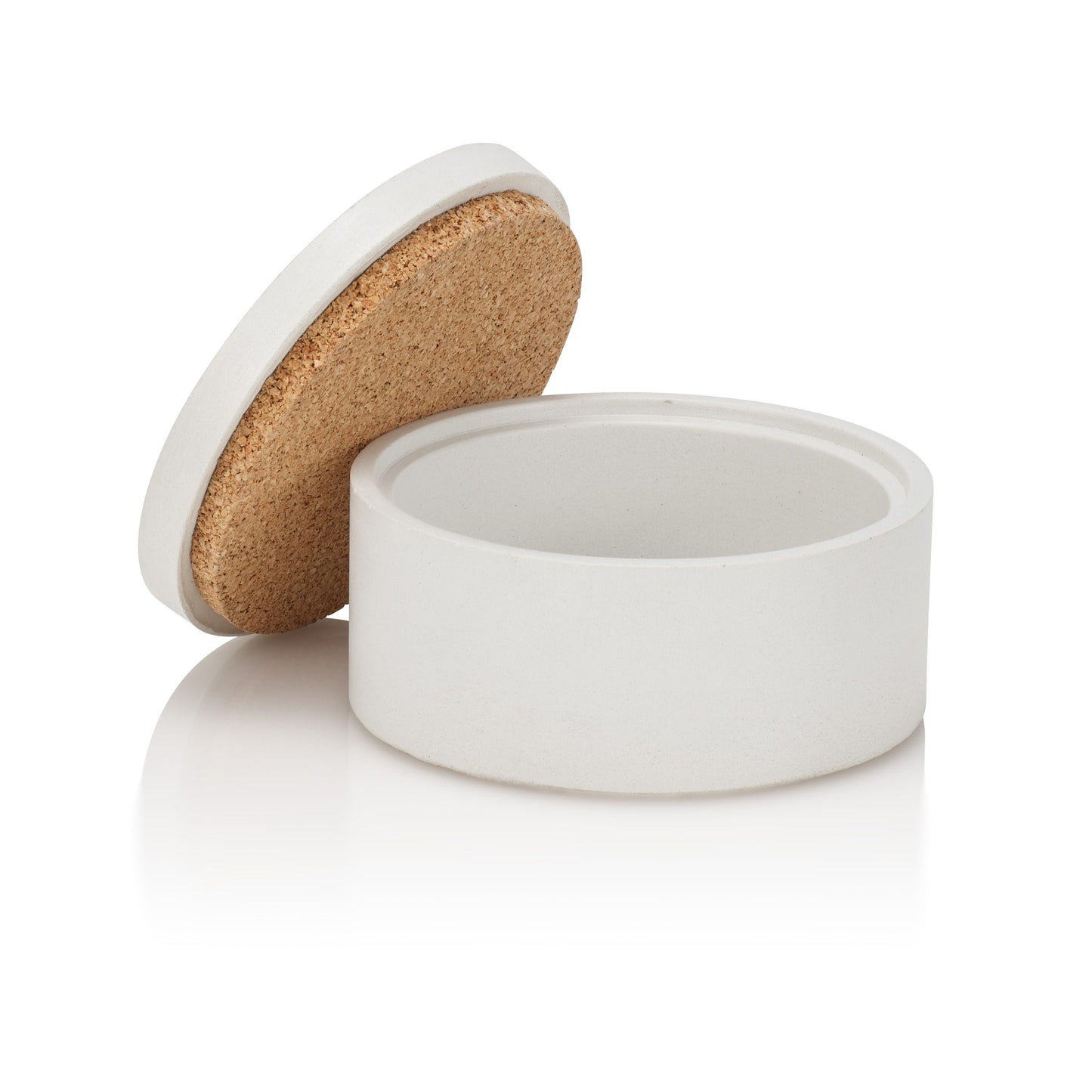 Concrete Classic Salt & Spice Cellar: White