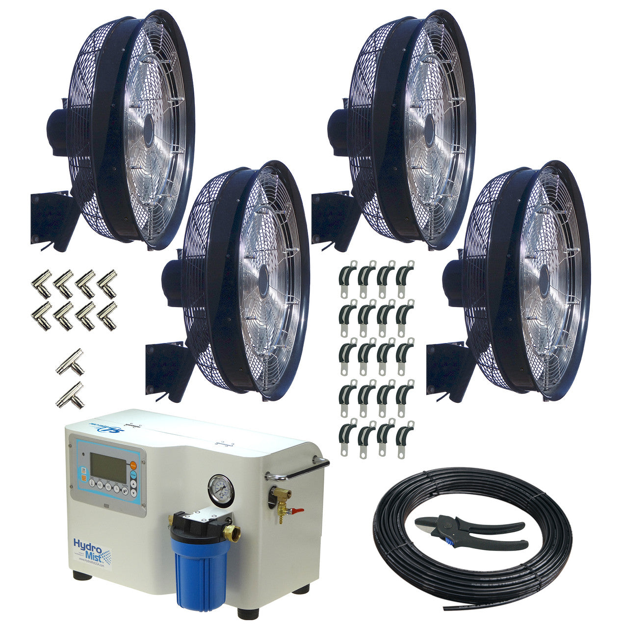 Hydro Mist Four Fan 24 Inch ProMist 75 Package - 1000 PSI