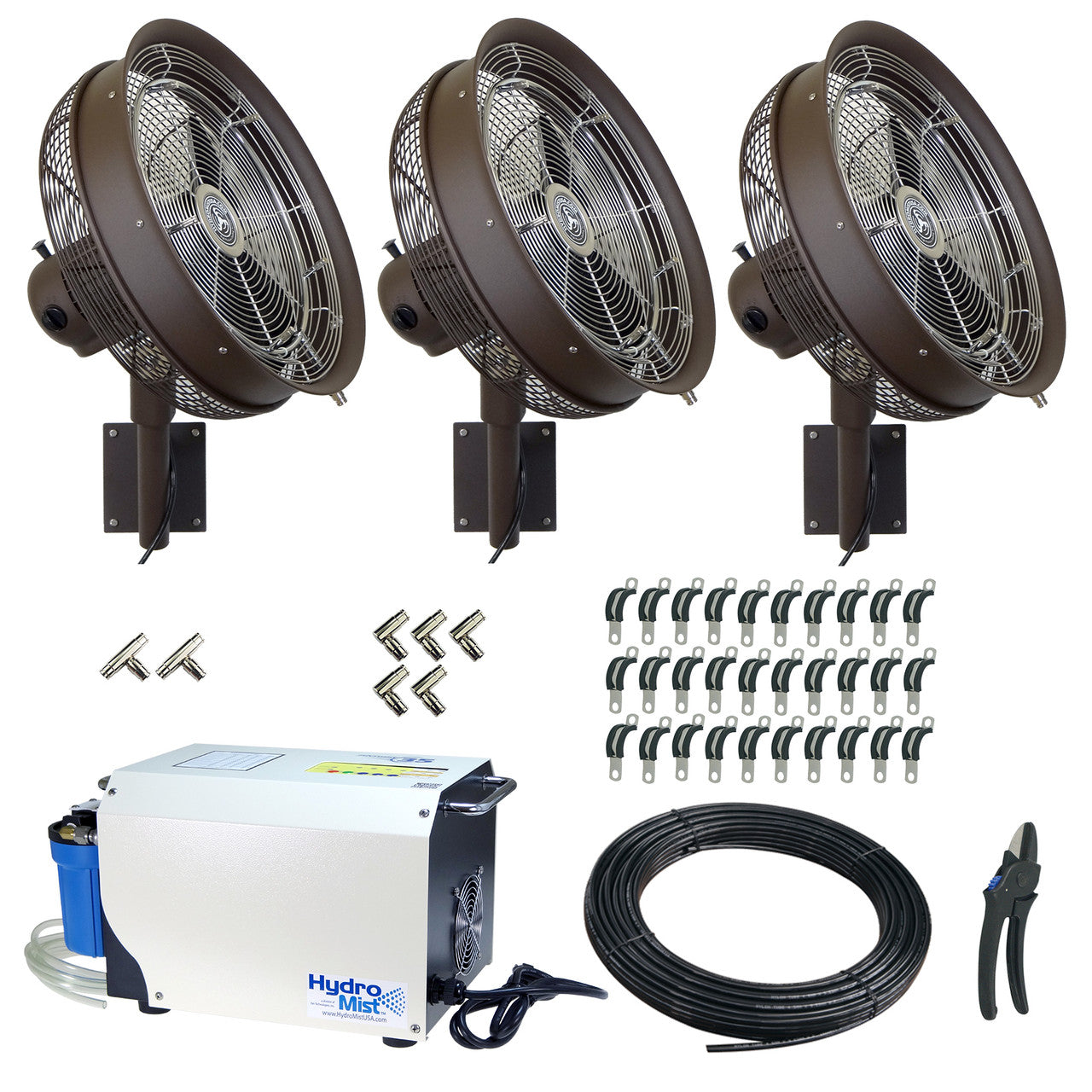 Hydro Mist DIY 3-18" Mist Fan Package with Pro 35 Pump 1000 PSI Pump