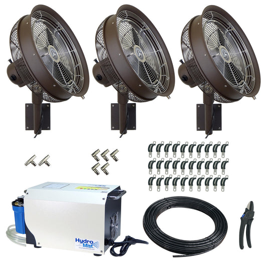Hydro Mist DIY 3-18" Mist Fan Package with Pro 35 Pump 1000 PSI Pump