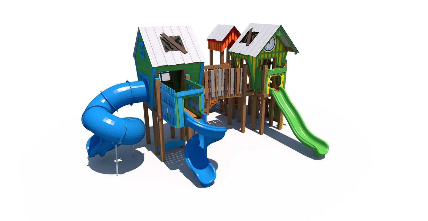 Grounds For Play R-Town® Cottage Commercial Playground RFX-30157