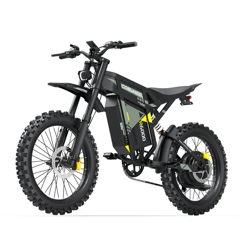 Coswheel R6000 Electric Dirt Bike - 7000W, 55MPH, 80Mi Range