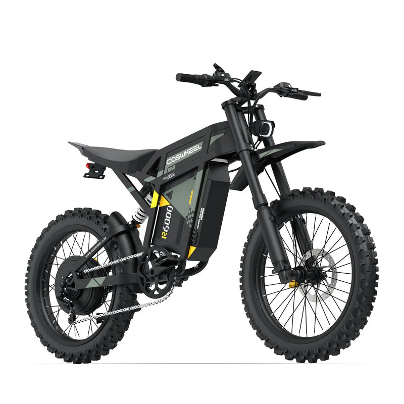 Coswheel R6000 Electric Dirt Bike - 7000W, 55MPH, 80Mi Range