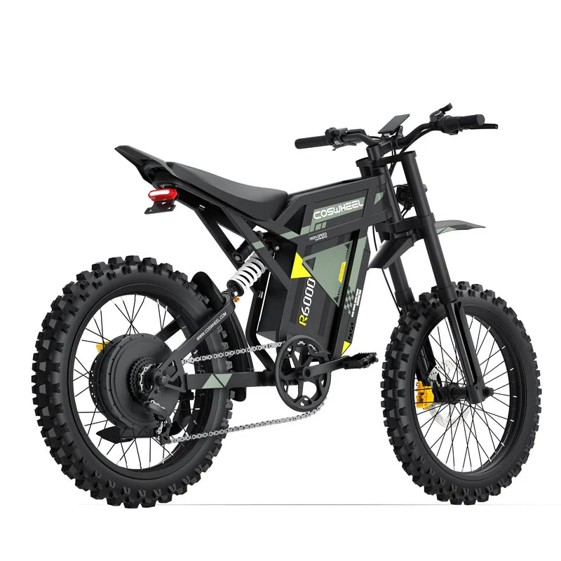 Coswheel R6000 Electric Dirt Bike - 7000W, 55MPH, 80Mi Range
