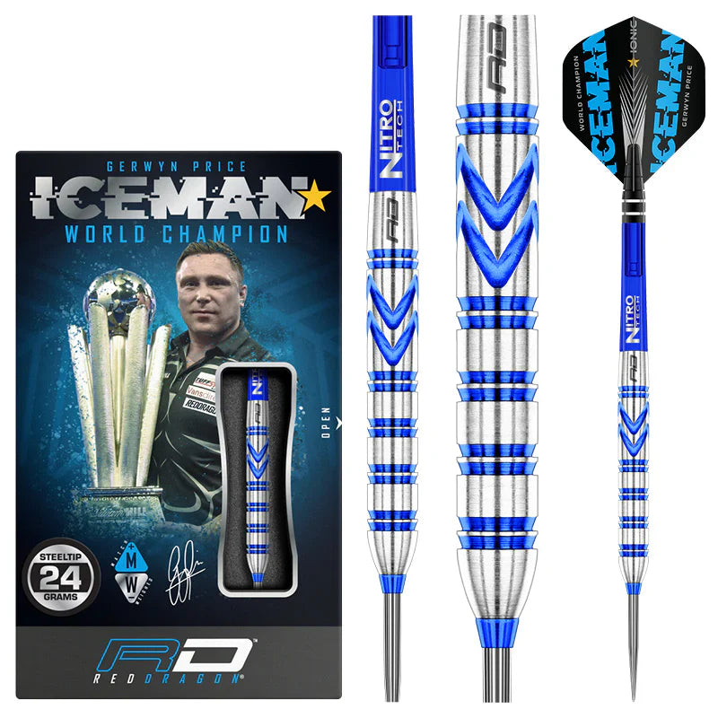 Gerwyn Price Iceman WC Blue Original Steel Tip Darts