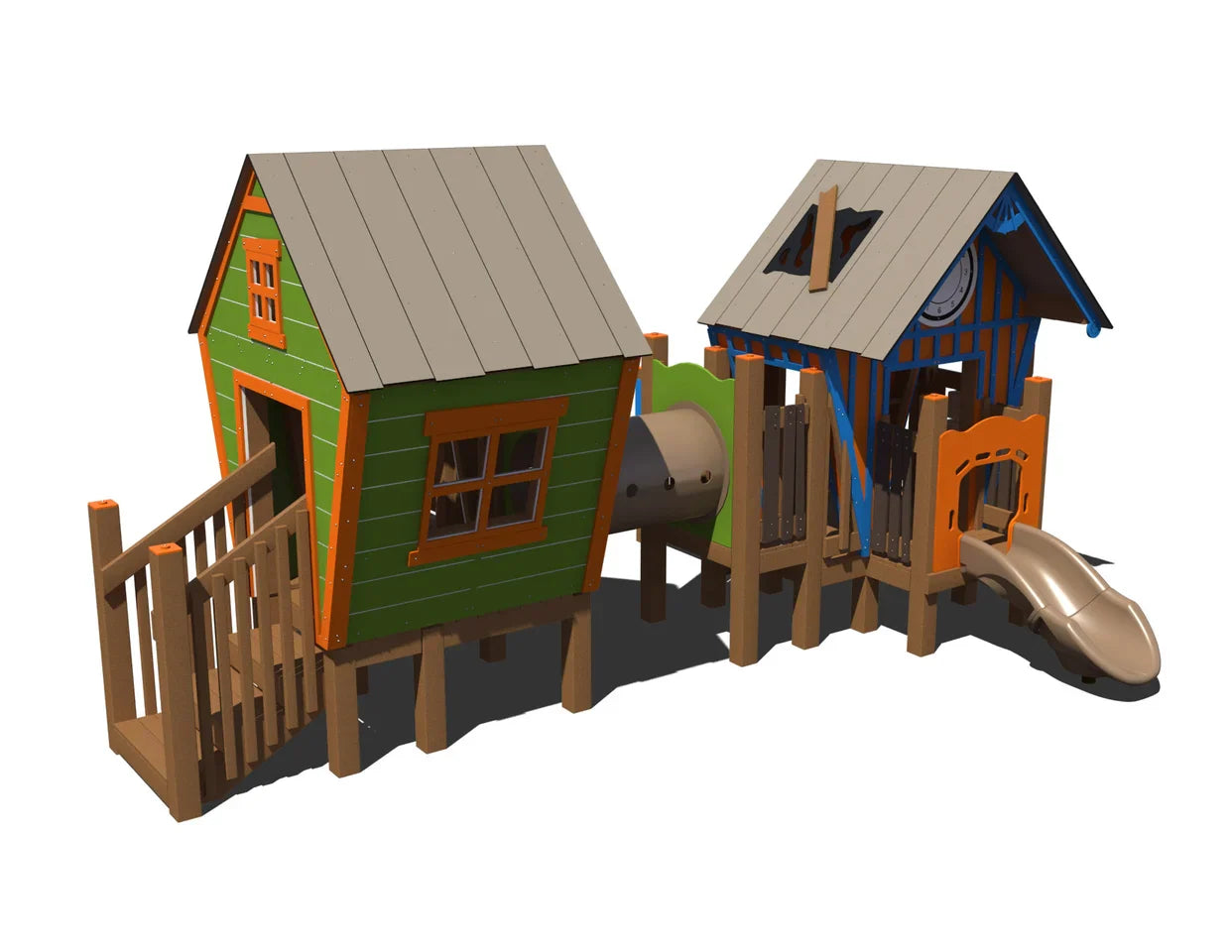 Grounds For Play R-Town® Cottage Commercial Playground RFX-30187