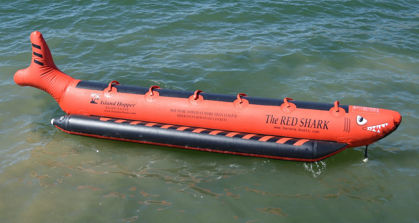 Island Hopper Red Shark 6 Passenger “Elite Class” Banana Boat Heavy Commercial