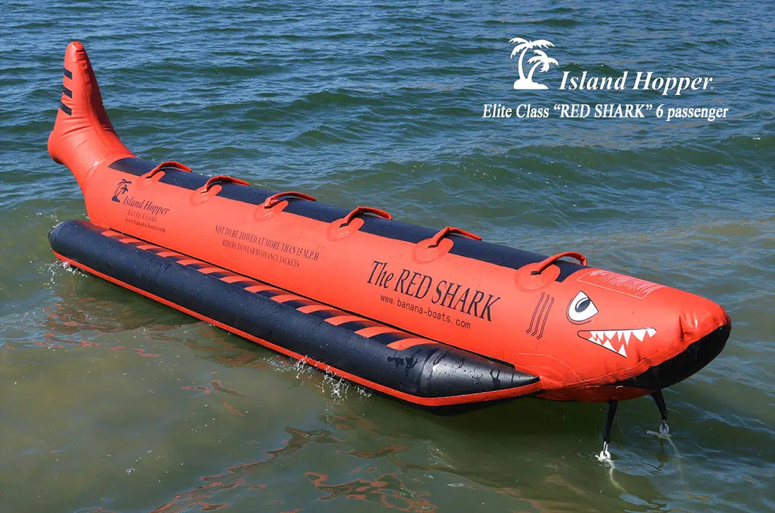 Island Hopper Red Shark 6 Passenger “Elite Class” Banana Boat Heavy Commercial