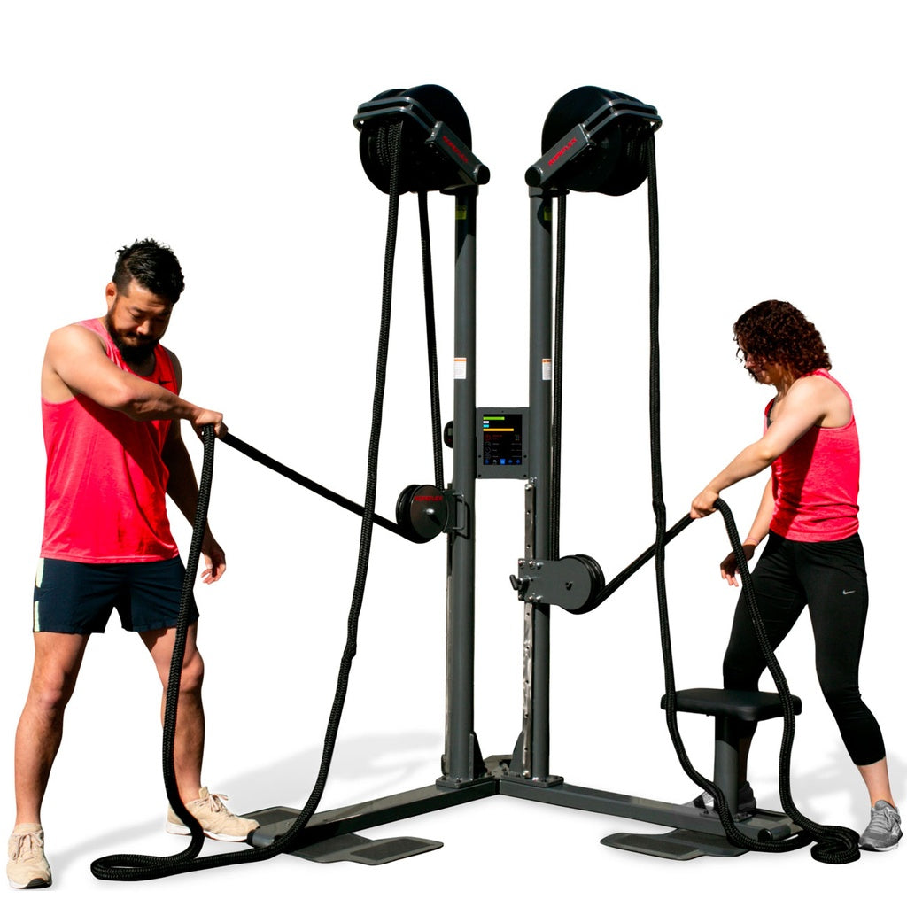 Ropeflex RX2500D Dual Station Upright Infinity Rope Trainer with DSS Progressive Resistance Technology,