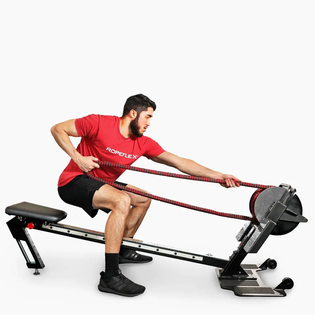 Ropeflex RX3200 Endless Rowing machine with multi-mode seat and DSS Progressive Resistance Technology for lower and upper body strength-cardio training