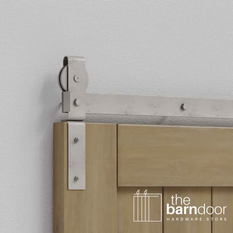 J-Strap Heavy Duty Bifold Barn Door Hardware Kit | 4-Door Biparting