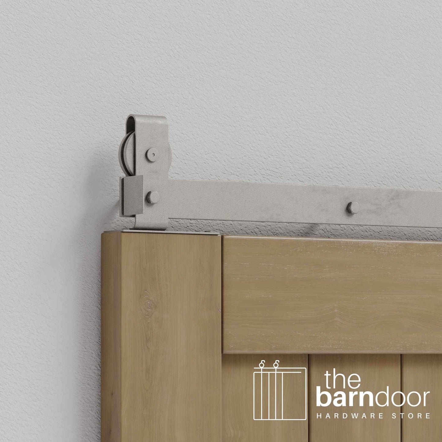 J Top Mount Heavy Duty Bifold Barn Door Hardware Kit | 4 Door One Way