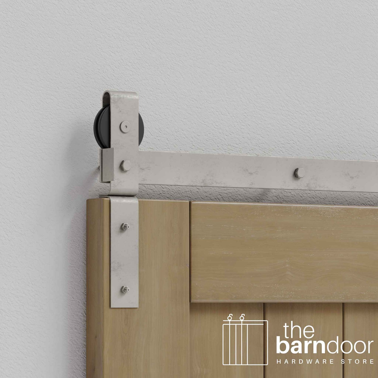 Classic J-Strap Bifold Barn Door Hardware Kit | 2 Door Kit