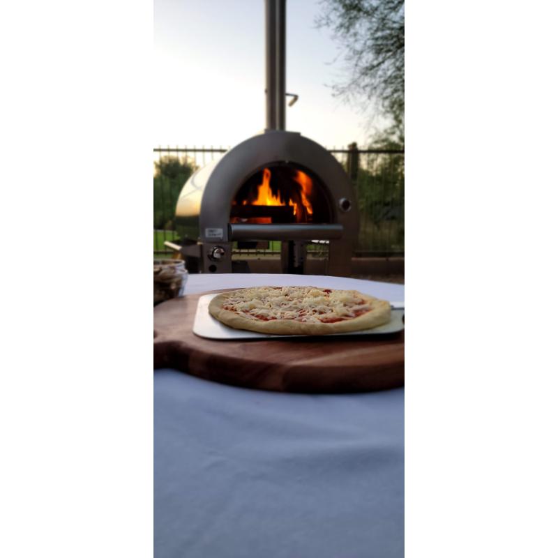 Kokomo 32 Inch Dual Fuel Gas or Wood Fired Stainless Steel Pizza Oven