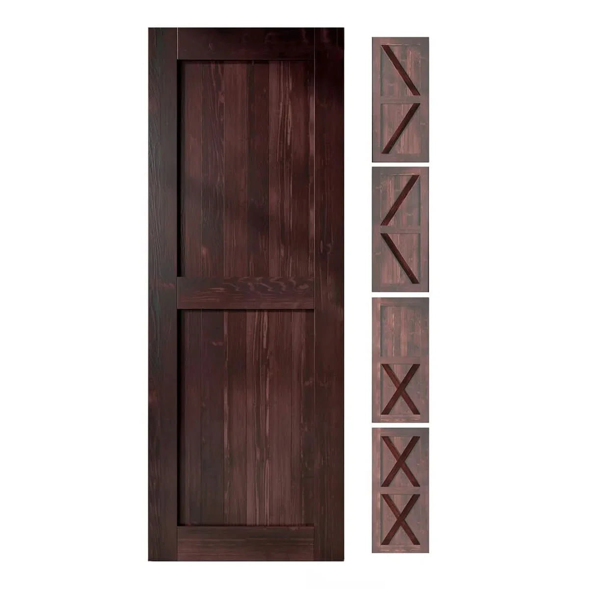 Classic Double Barn Door Kit | Brushed Nickel Hardware