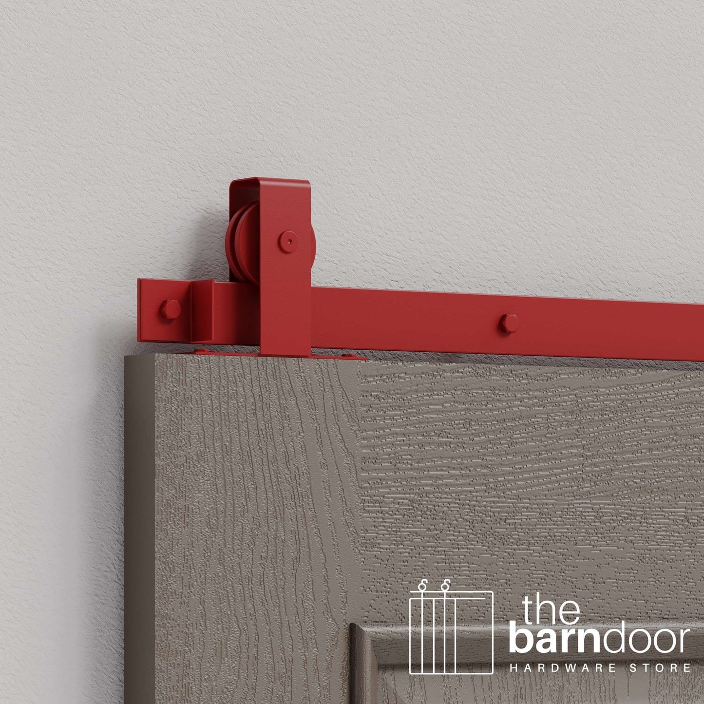 Flat Top Top Mount Heavy Duty Sliding Barn Door Hardware Kit