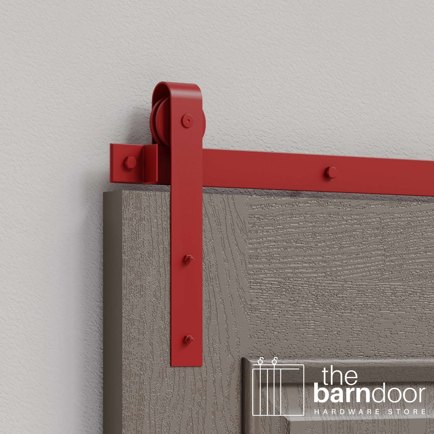 J Strap Heavy Duty Sliding Barn Door Hardware Kit