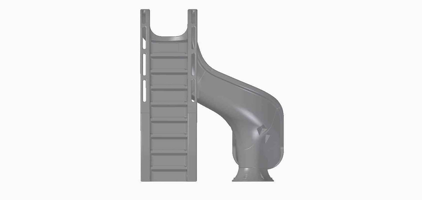 Global Pool Products Rip Tide 7ft 8in Deck Mount Pool Slide