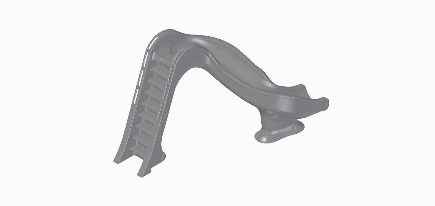 Global Pool Products Rip Tide 7ft 8in Deck Mount Pool Slide