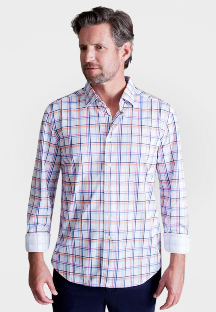 Rob Plaid Long Sleeve Tech Shirt