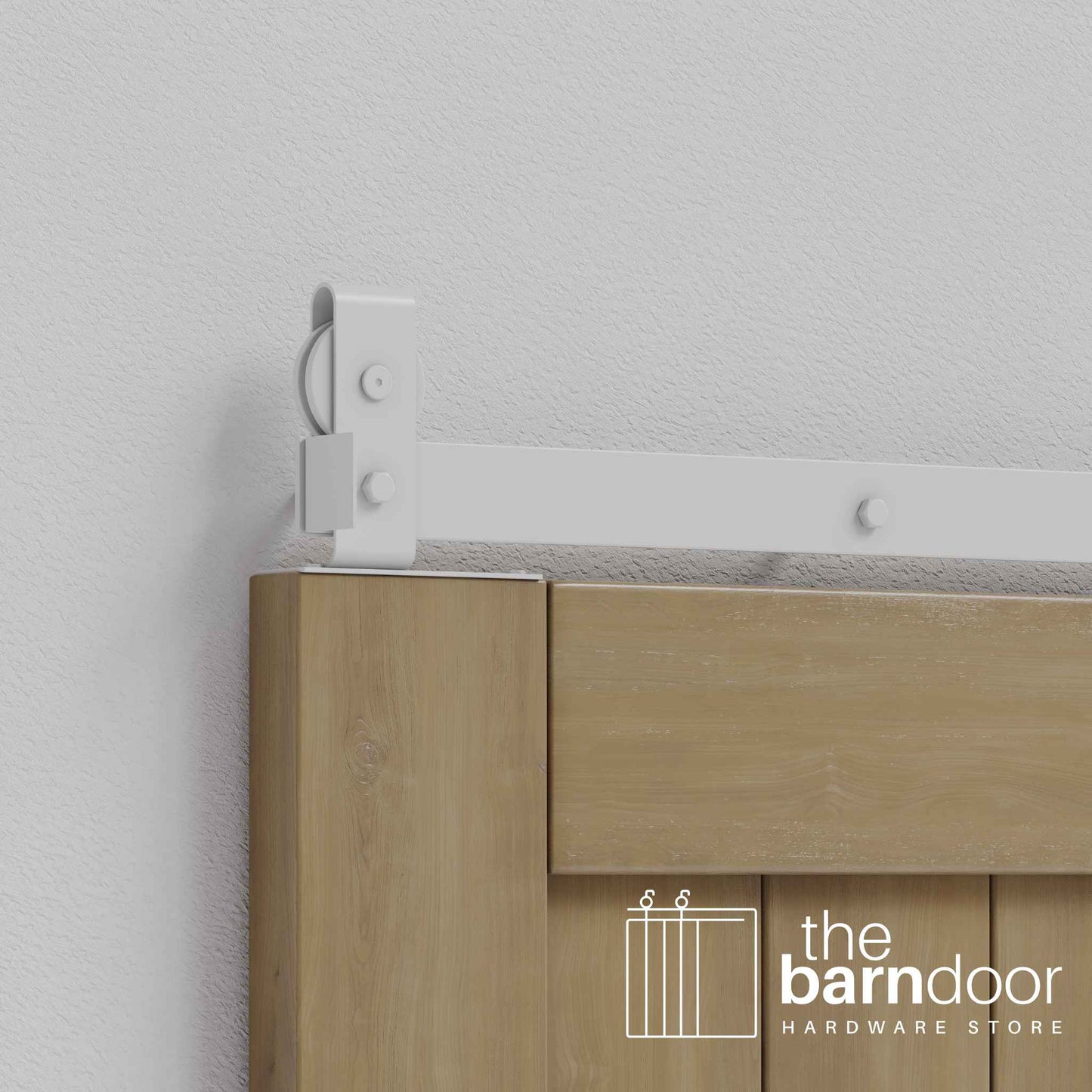 J Top Mount Heavy Duty Bifold Barn Door Hardware Kit | 4-Door Biparting