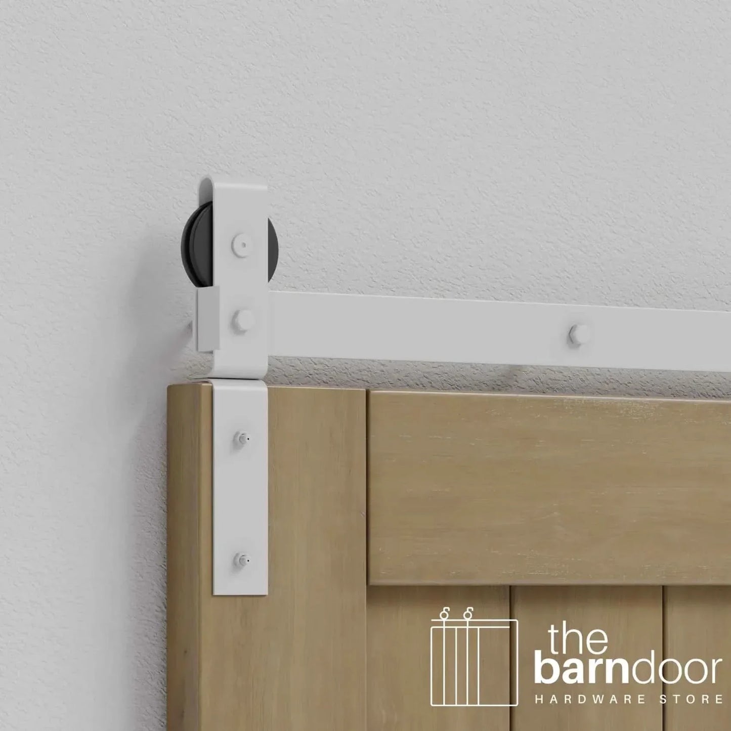 Classic J-Strap Bifold Barn Door Hardware Kit | 4-Door Biparting