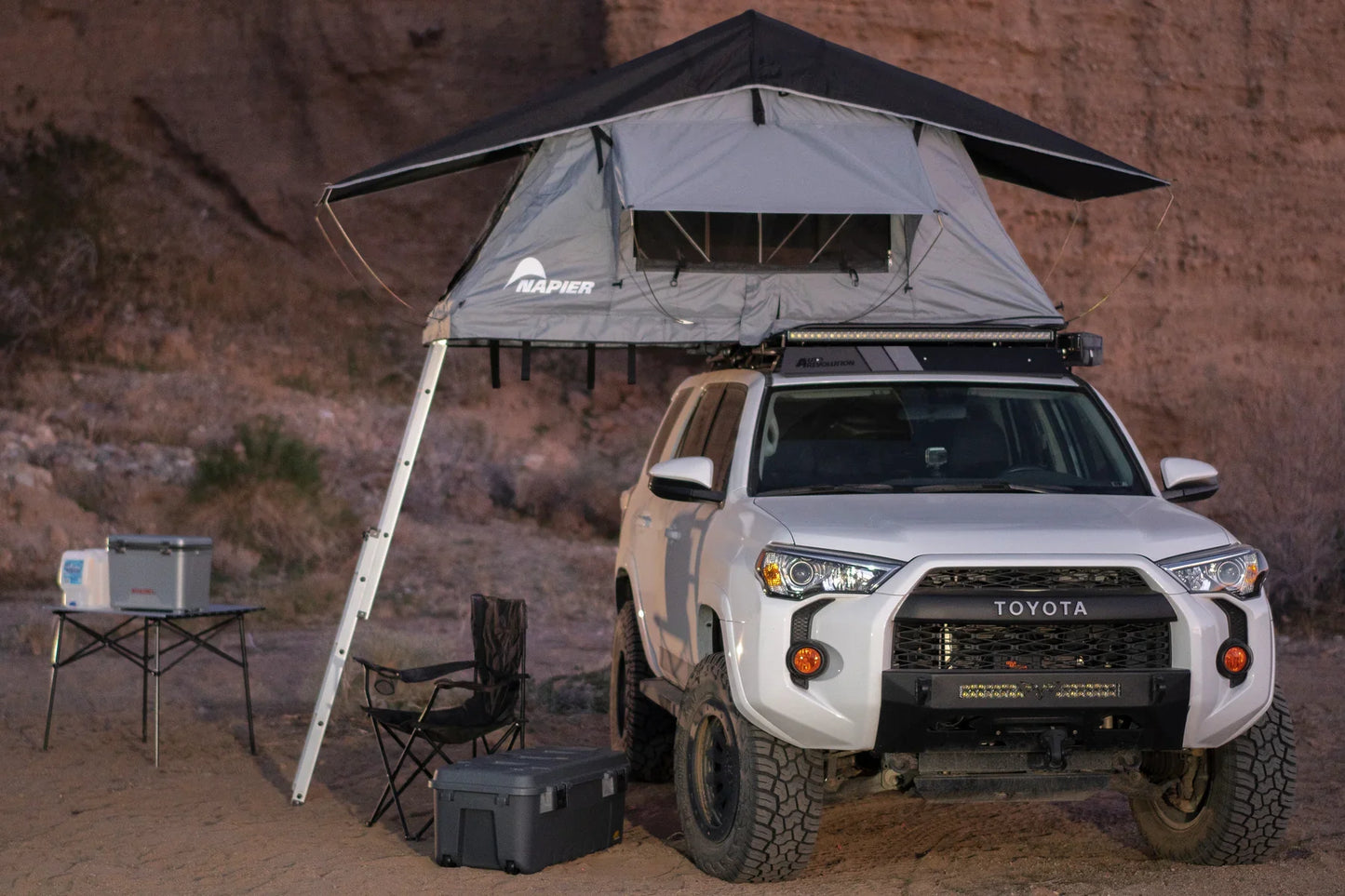 Napier Vehicle Rooftop Tent and Ladder