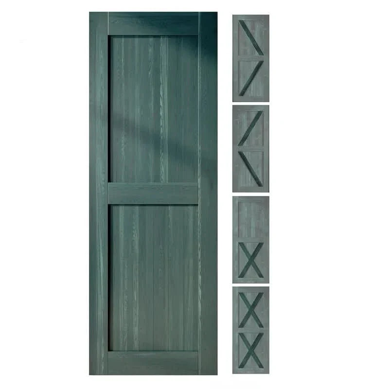 Classic Double Barn Door Kit | Brushed Nickel Hardware
