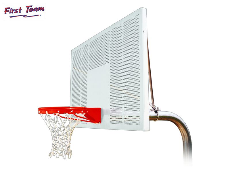 RuffNeck™ EXT (60” offset) Fixed-Height In-Ground Basketball Hoop by First Team