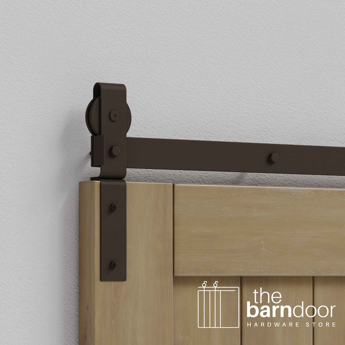 J-Strap Heavy Duty Bifold Barn Door Hardware Kit | 2 Door Kit