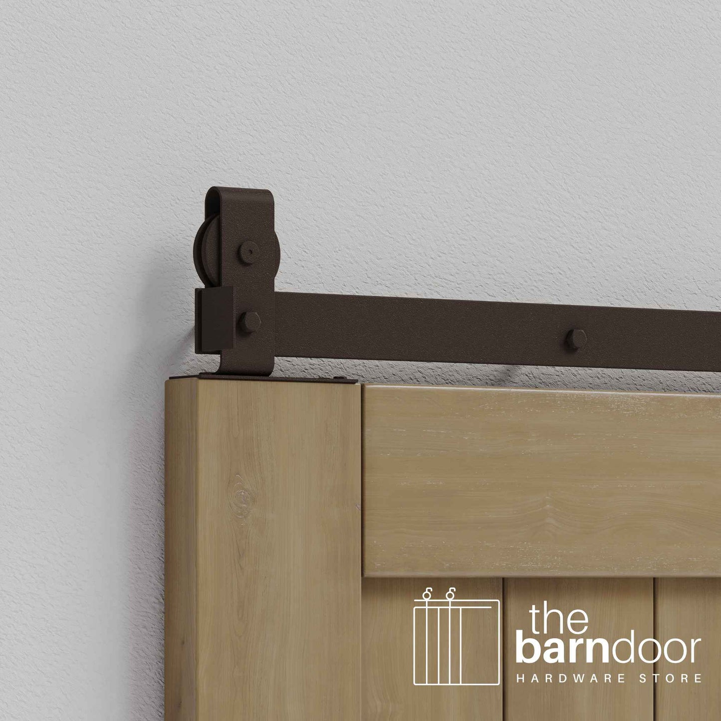 J Top Mount Heavy Duty Bifold Barn Door Hardware Kit | 6 Door One Way