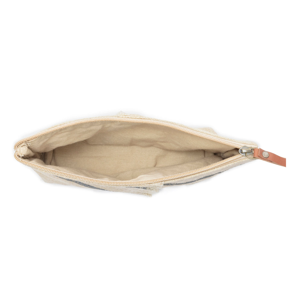 Sierra Loom Pouch in Vintage Beige
