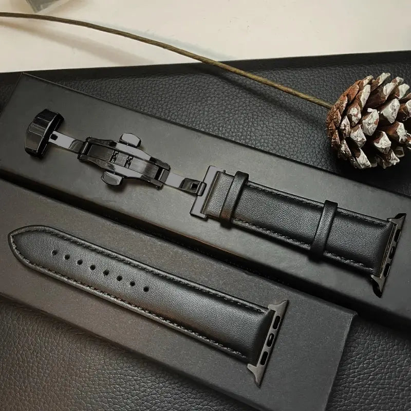Apple Watch Genuine Leather Band - Classic Durable Strap