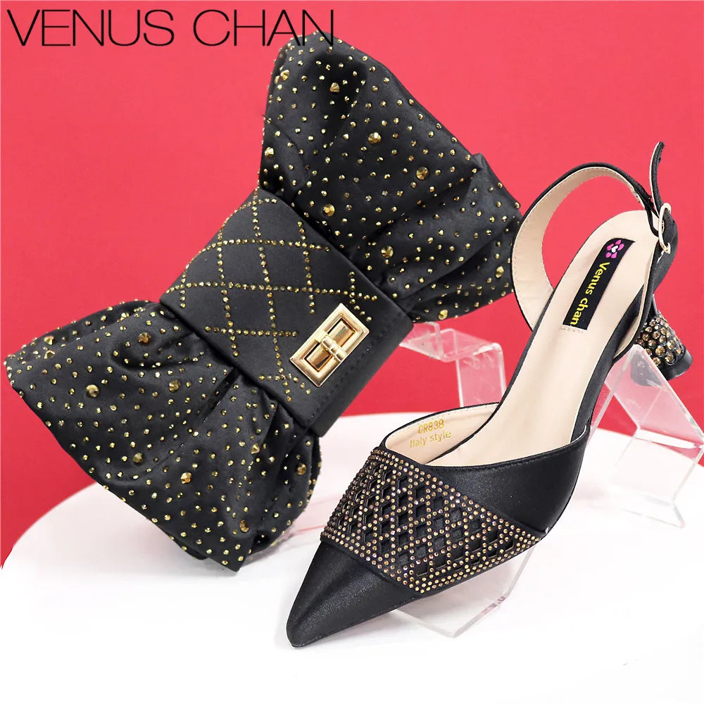 Latest Women Italian Shoes and Matching Bags TE342