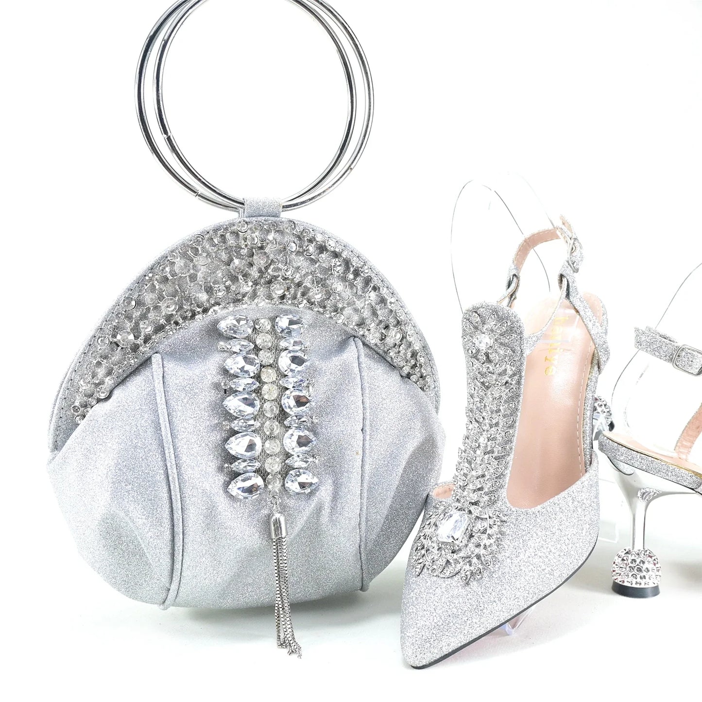 Italian Shoes With Matching Bags Set HRT1-32