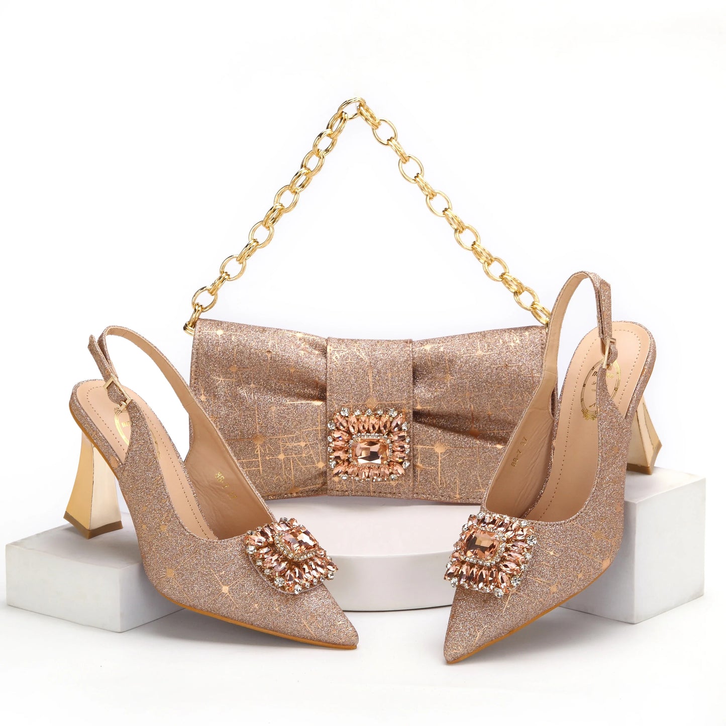 Lastest Italian Ladies Shoes with Matching Bag Set HMA1-14