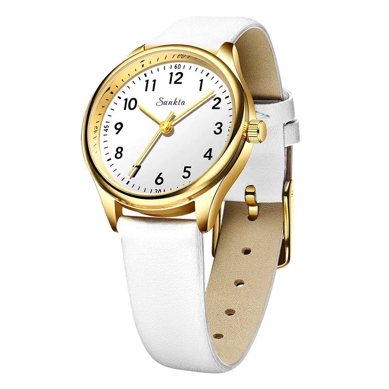 Gold Stainless Steel Women's Watch Quartz Minimalist