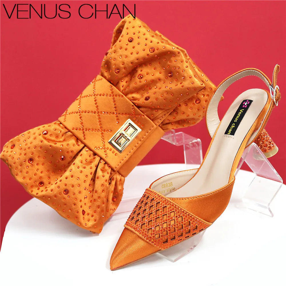 Latest Women Italian Shoes and Matching Bags TE342