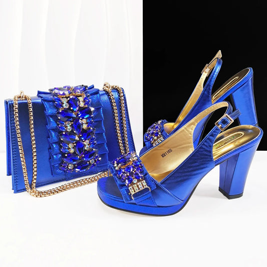 Lastest Italian Shoes with Matching Bag Set HFG1-2