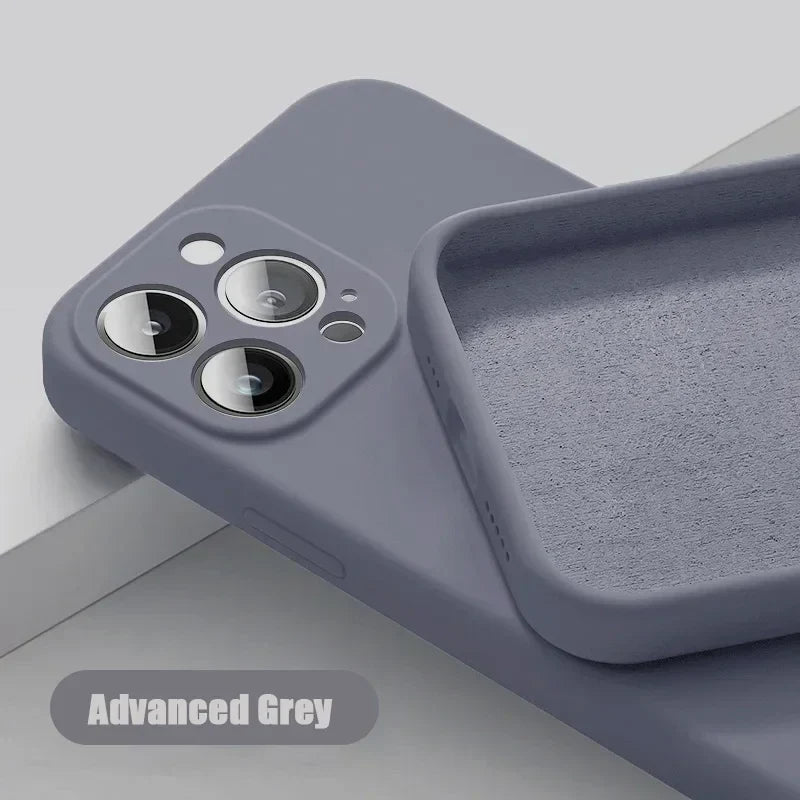 Solid Silicone Phone Case For IPhone 16 & 17
