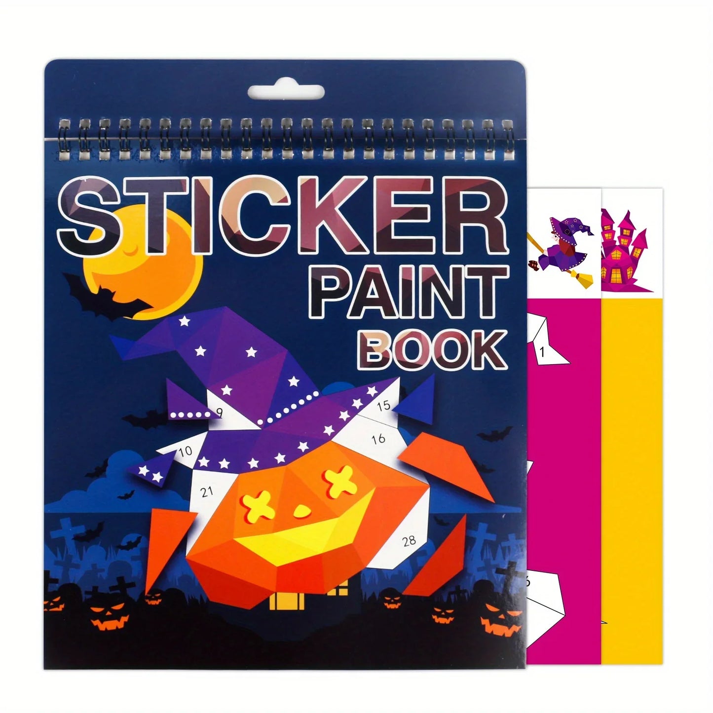 1PCS Sticker Book Crafts for Kids Ages 4-8, Sticker by Number for brain games,Gifts,Travel Toy