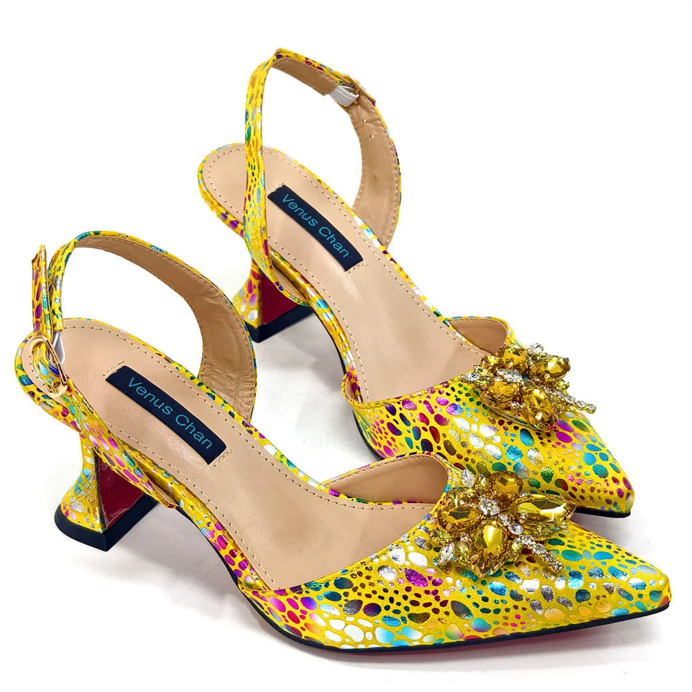 New Ladies Heels And Matching Bag Set NBG54