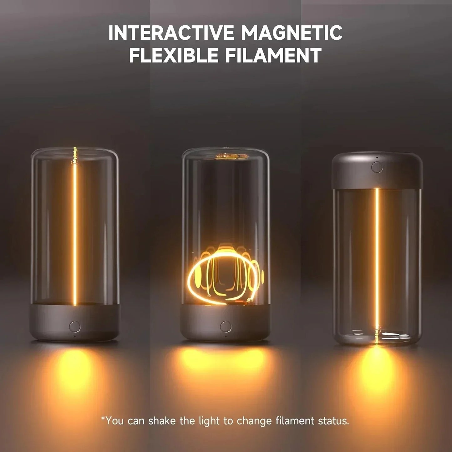 Portable quantum wire ambient magnetic light Type-C charging, eye protection function, bedroom, study, camping, Christmas gift